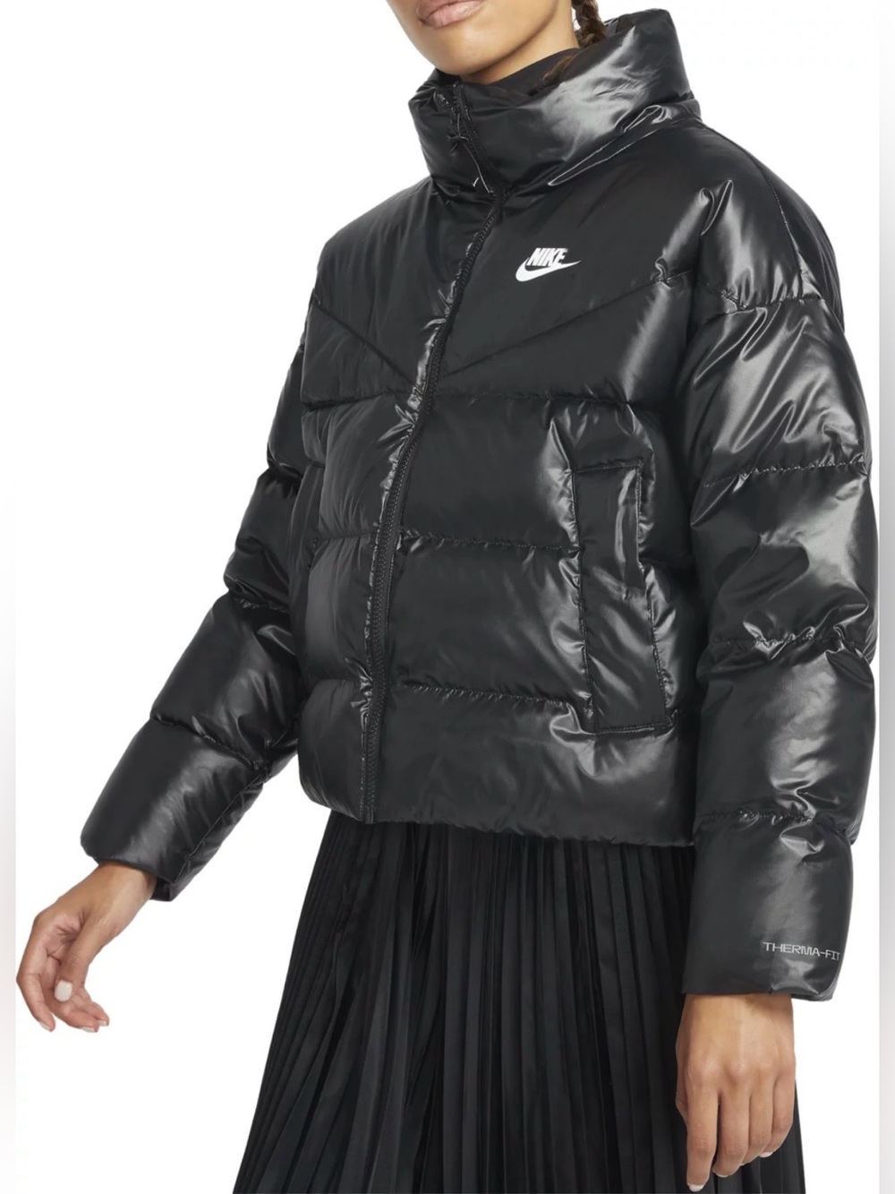 Nike Sportswear Therma-FIT City Series Down Puffer Jacket Oversized Black XS